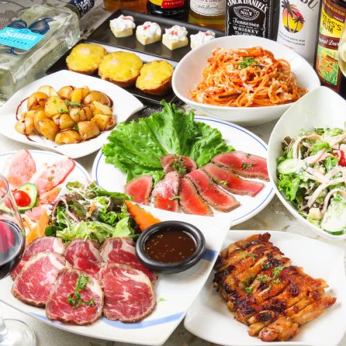 【食べ放題】2時間飲み放題♪肉、肉、肉コース 全10品 4,800円(税込)