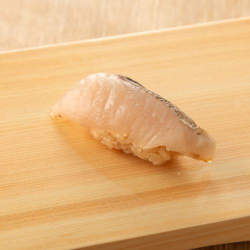 季節の握り寿司 サワラの炙り 1貫