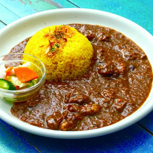 [Turmeric rice] Beef curry