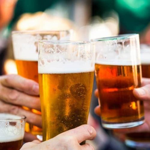 お昼からビアガーデン