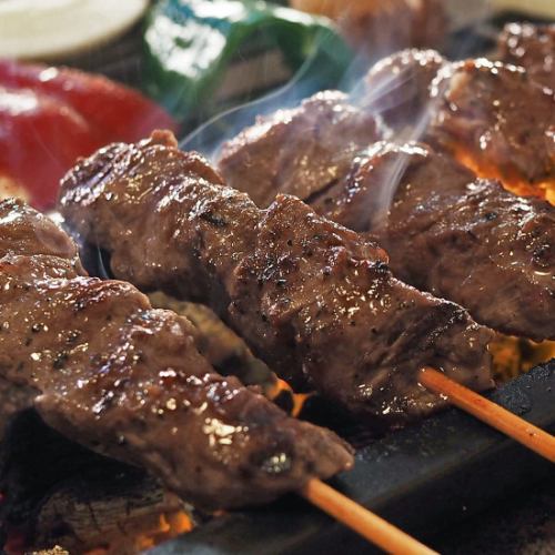 Beef skirt steak skewers