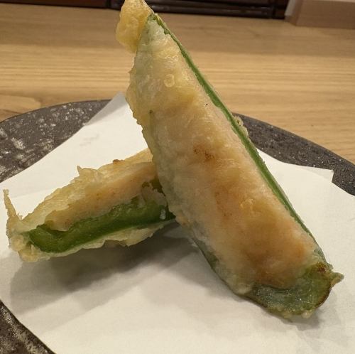 Shrimp and Pea Tempura