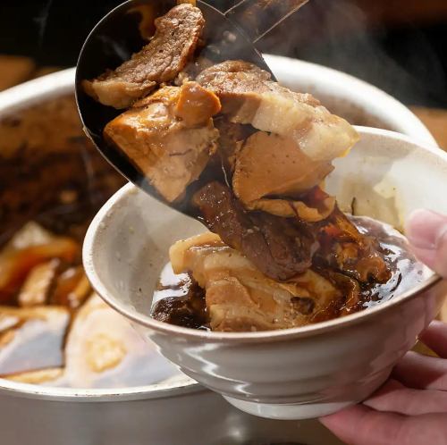 Meat and tofu half