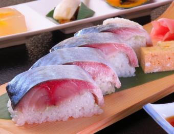 "Excellent mackerel sushi"