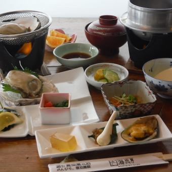 夏の風物詩(5月中旬～8月初旬限定）　天然磯ガキコース