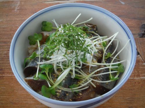 いわしの漬け丼