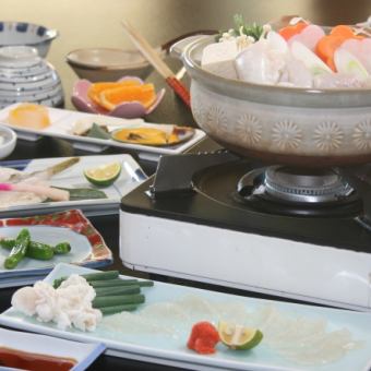 飯岡ふぐ鍋コース(ふぐ刺身付き）
