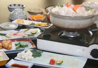 飯岡ふぐ鍋コース(ふぐ刺身付き）