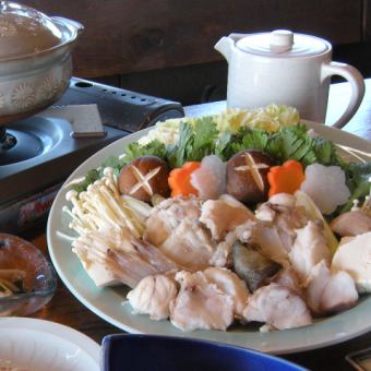 あんこう鍋味噌仕立てコース