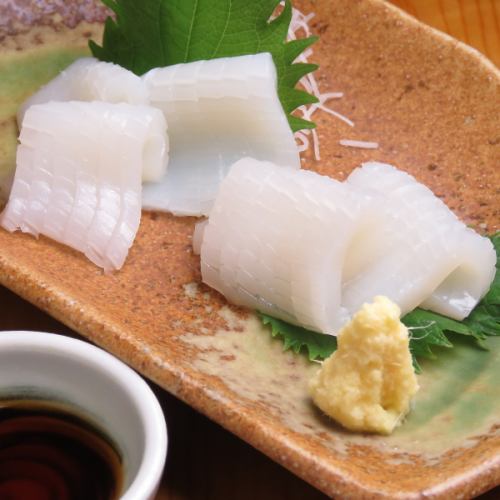 Ship frozen squid sashimi