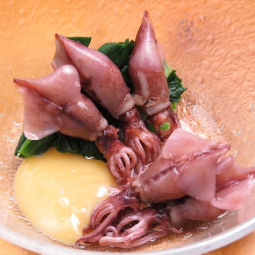 Firefly squid vinegar miso