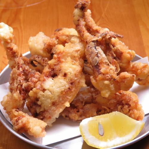 Deep-fried squid legs