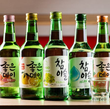 韓国のビール・マッコリなどのお酒を豊富にご用意♪