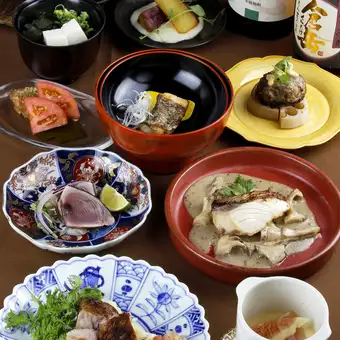 KAMANO『熊本復興フェア』会席【旬の食材を使ったコース】110分飲み放題付き 7000円(税込)