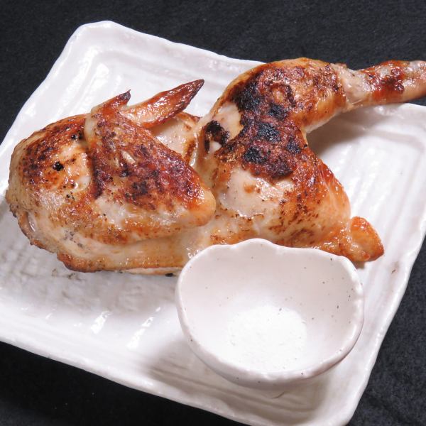 Asahikawa's specialty! Grilled young chicken halves "Shinko-yaki"