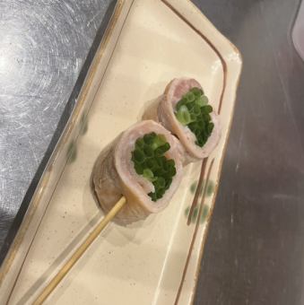 小ネギ豚巻き