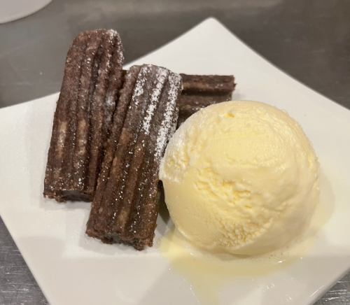 Churros with Ice Cream