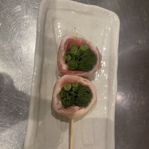 ニラ豚巻き(2本)