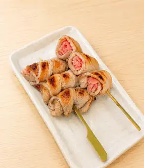 甘酢生姜の豚巻き串(2本)