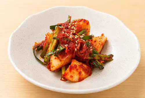 Long potato kimchi
