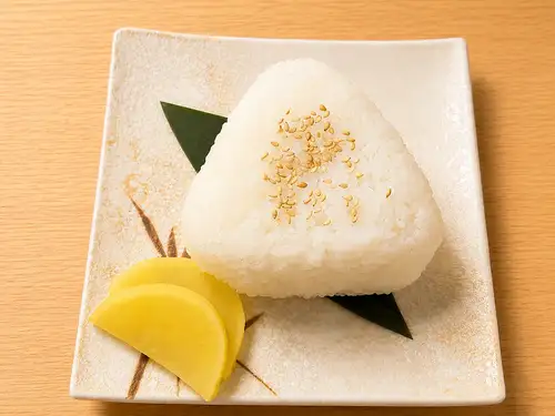 Salted rice ball