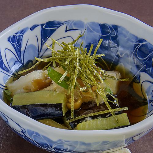 揚げ餅と茄子揚げ出し