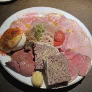 Homemade processed meat platter