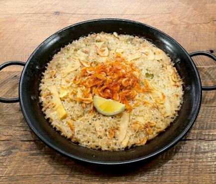 【歓送迎会】圧倒的一番の人気！黒トリュフや桜エビのパエリアに赤城黒毛和牛を堪能！