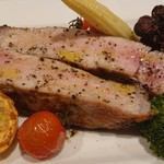 Grilled Thick-sliced Pork Loin ~Baked Grape and Fig Sauce~