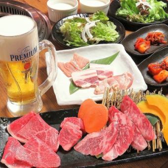 【お得】花楽コース　お料理6品＋120分飲み放題　5500円