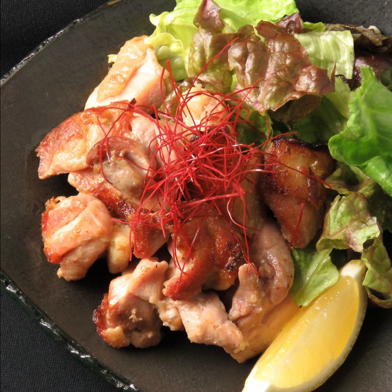 阿波尾鶏の藻塩焼き