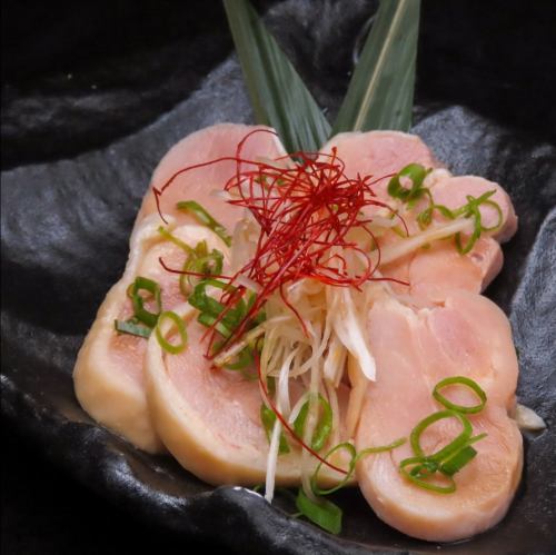 すだち鶏の手作りハム油淋鶏