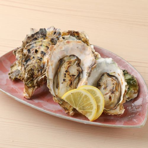 Grilled oysters, great value platter of 4