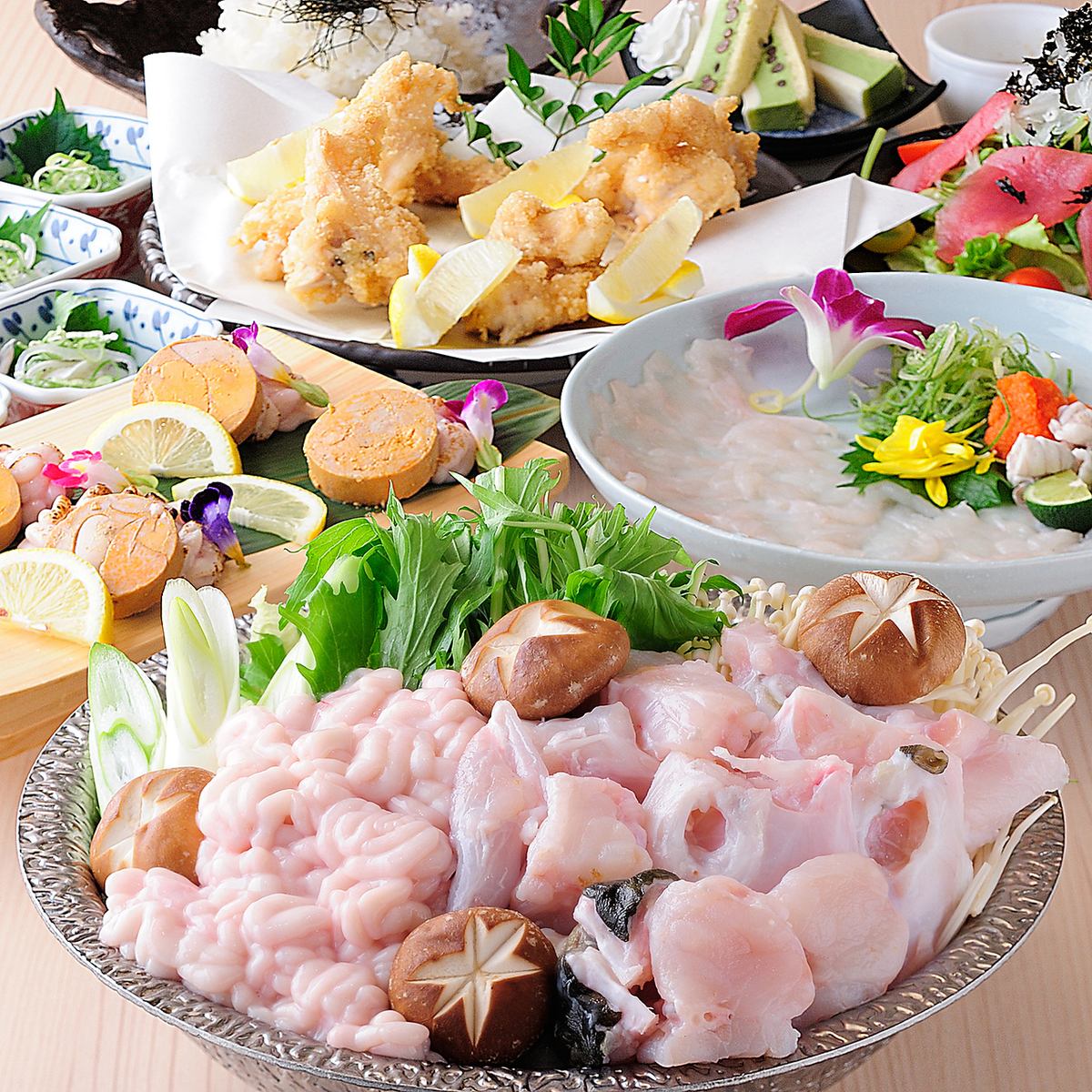 【期間限定♪】豪華！！河豚和雲朵的極品套餐7,000日元★