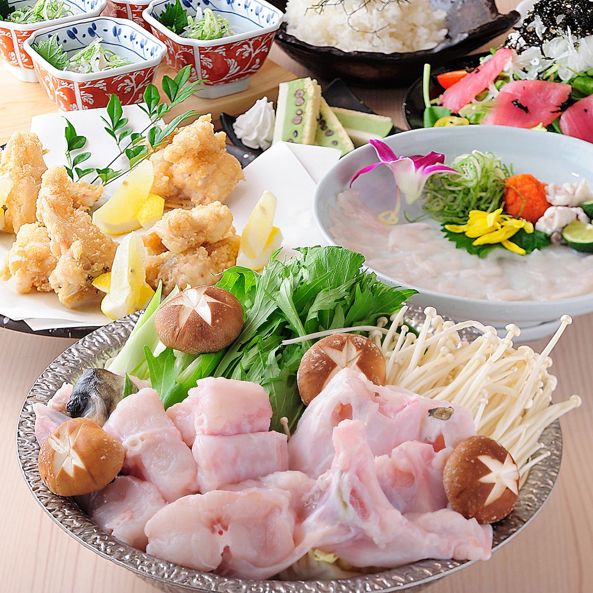 【期間限定♪】豪華！！河豚和雲朵的極品套餐7,000日元★