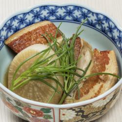 Pork belly boiled