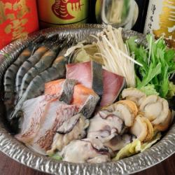海鮮鍋(醤油出汁)<1人前>
