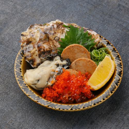Gout Ponzu ~Raw Oysters and Monkfish Liver~