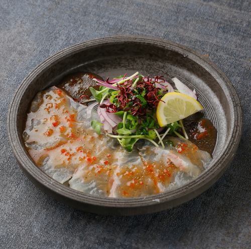 Fresh!! Red sea bream carpaccio