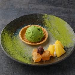 抹茶アイス最中