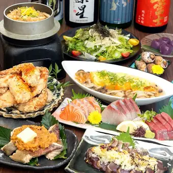 가을!! 제철의 식재료 만끽 [연회에 ◎] 우푸쿠 가을의 제철 만끽 코스 전 11품 4500엔