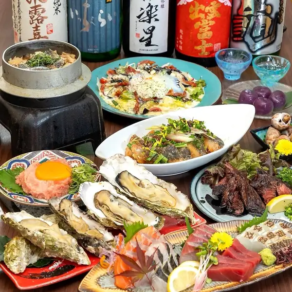 秋刀魚、鮭、肉、秋を堪能[宴会に◎]～うおぷく秋!!厳選贅沢～コース 全13品 5500円
