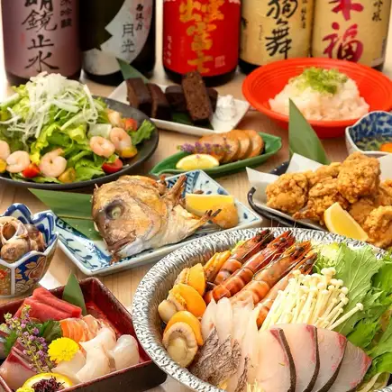 <11/1~>鍋付き!!【忘年会◎】うおぷく選べる鍋海鮮満福コース〈全13品〉5000円(税込)
