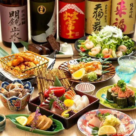 <11/1～>ブリ・こだわり鶏付！【忘年会◎】肉も魚も冬の味覚堪能コース〈全13品〉5000円(税込)
