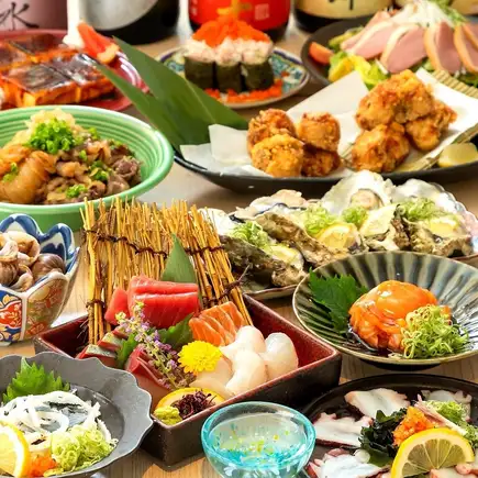 <11/1~>冬の味覚厳選食材!!【忘年会◎】豪華!!うおぷく海鮮満喫コース〈全14品〉6000円(税込)