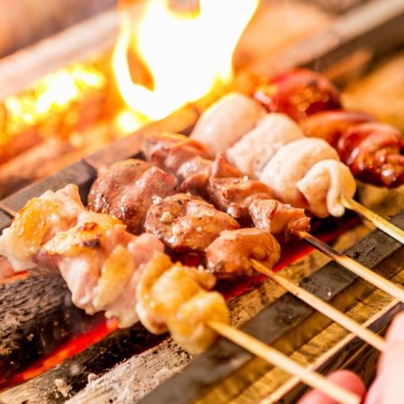 3H all-you-can-drink all 8 dishes 2980 yen ★ Yakitori / shabu-shabu all-you-can-eat and drink