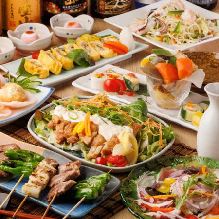 鶏三昧！地鶏料理26品食べ放題70種以上飲み放題120分3500円！