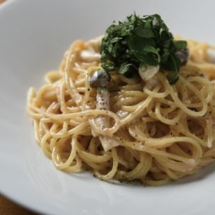 大葉と明太子クリーム