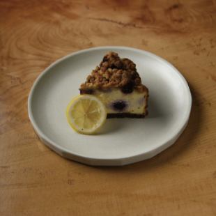 クランブルチーズケーキ