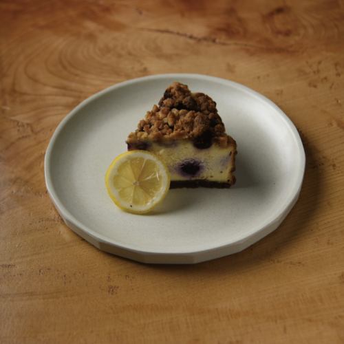 クランブルチーズケーキ